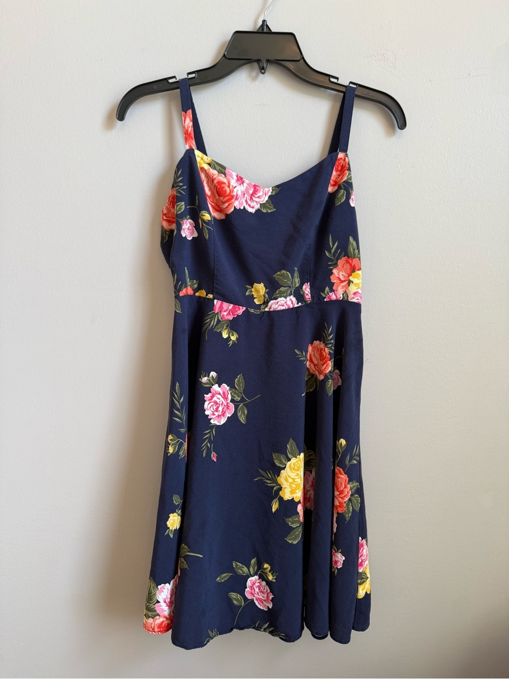 Old Navy Navy Floral Cami Dress